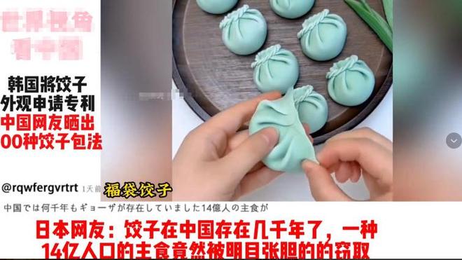 在美注册“饺子外观”专利各国网友辣评韩国PG麻将胡了免费模拟器离谱！韩国一企业(图4)